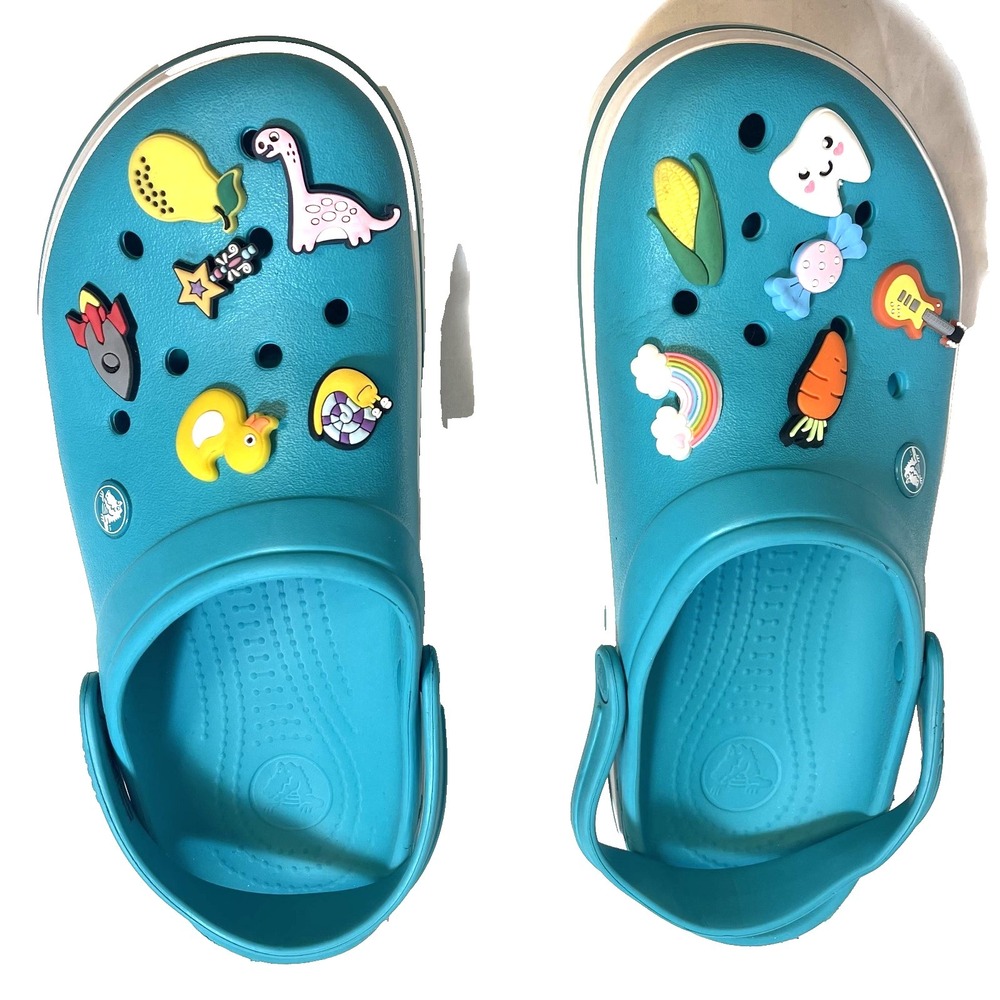 Crocs‎ Digital Aqua Teal Blue Clogs Mens 10 Womens 12